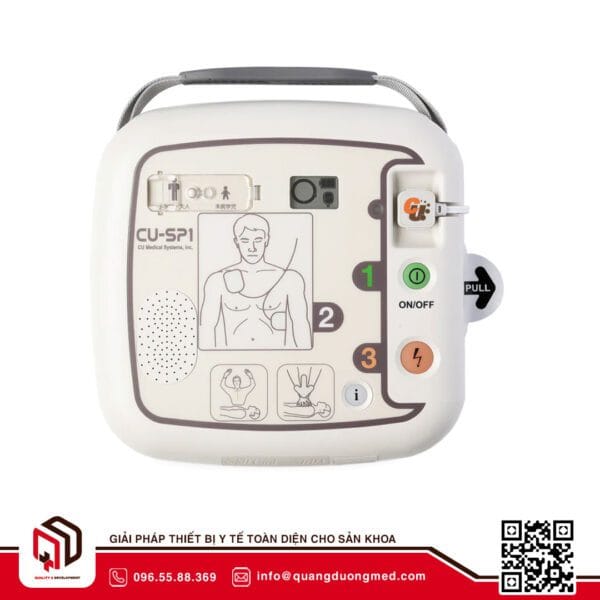 Máy sốc tim tự động AED Hàn Quốc - Model: CU-SP1